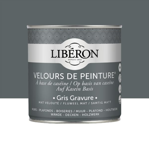 Libéron Velours de peinture Gris Gravure