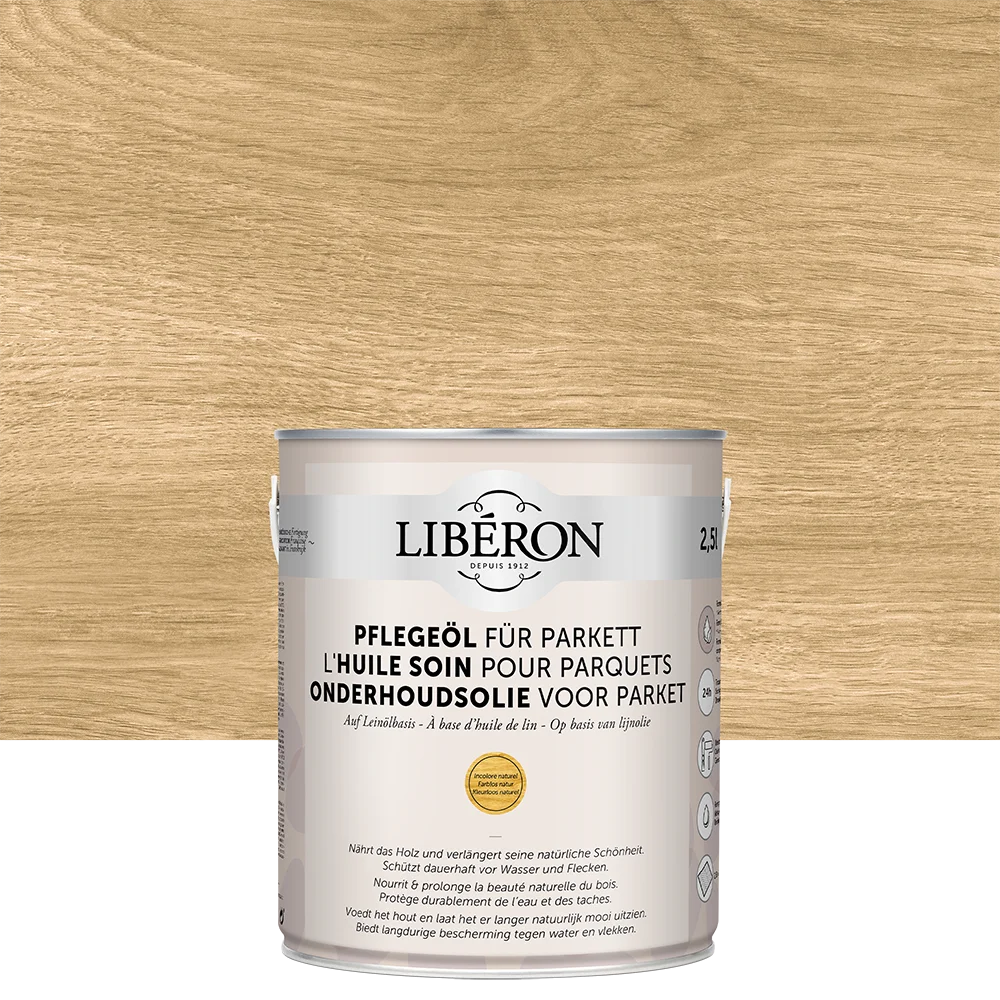 03282391065463_D2N1_127436_2,5L L'HUILE SOIN PARQUET Incolore Mat ONDERHOUDSOLIE VOOR PARKET Kleurloos Mat