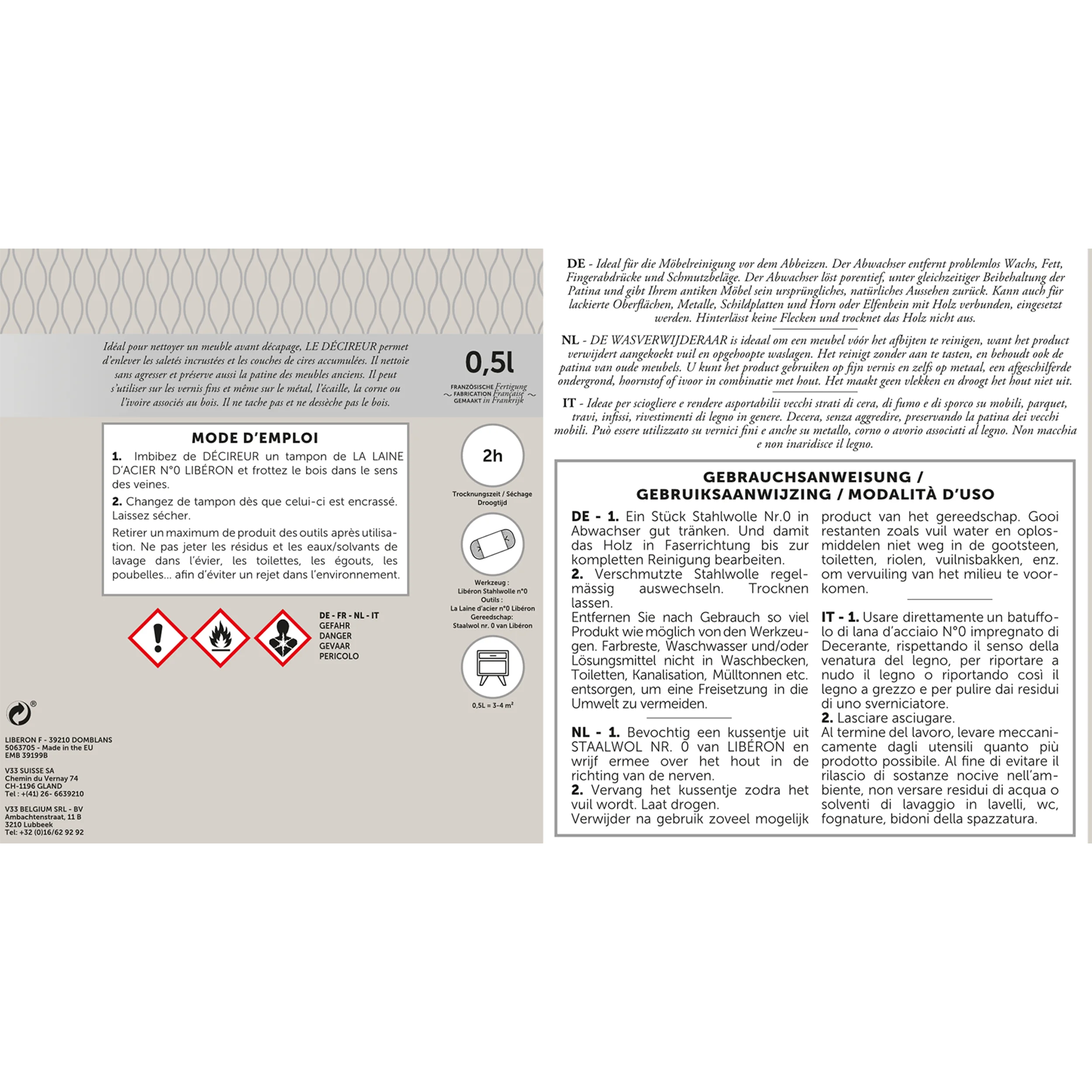 BACKPACK LE DÉCIREUR WASVERWIJDERAAR